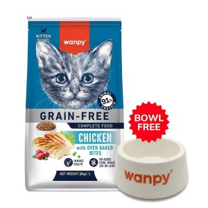 Wanpy Grain Free Complete Food for - Kitten – Chicken Recipe, 8kg