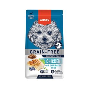 Wanpy Grain Free Complete Food for Puppy - Chicken Recipe, 1.5kg