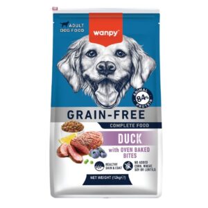 Wanpy Grain Free Complete Food for Adult Dog - Duck Recipe, 12kg
