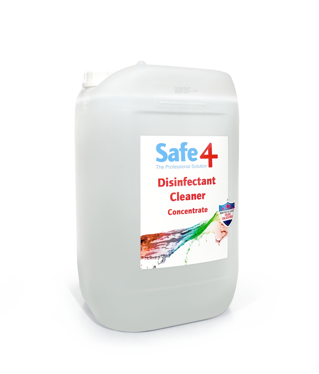 SFB-25L-C Safe4 Concentrated Disinfectant Cleaner, - Odourless Scent, Enhanced Formula, 25 L - Image 1