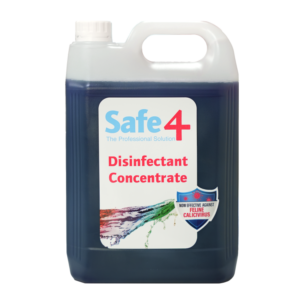 Safe4 Concentrated Disinfectant Cleaner, - Freshmint Scent, Enhanced Formula, 5 L