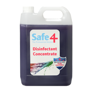 Safe4 Concentrated Disinfectant Cleaner, - Lavender Scent, Enhanced Formula, 5 L