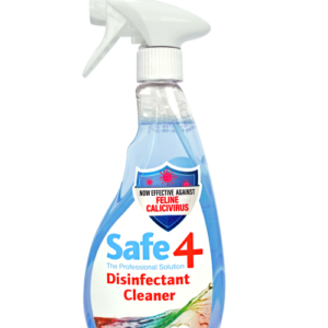 Safe4 Disinfectant Pre-diluted spray 1:10 dilution, - Freshmint Scent, Enhanced Formula, 500 ml