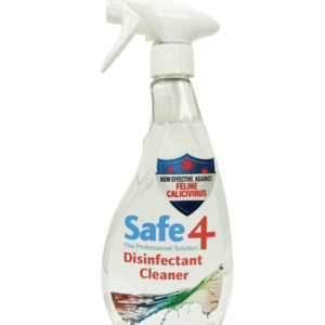 Safe4 Disinfectant Pre-diluted spray 1:10 dilution, - Odourless, Enhanced Formula, 500 ml