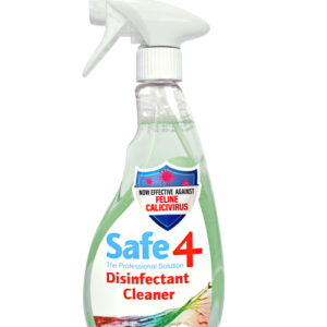 Safe4 Disinfectant Pre-diluted spray 1:10 dilution, - Apple Scent, Enhanced Formula, 500 ml