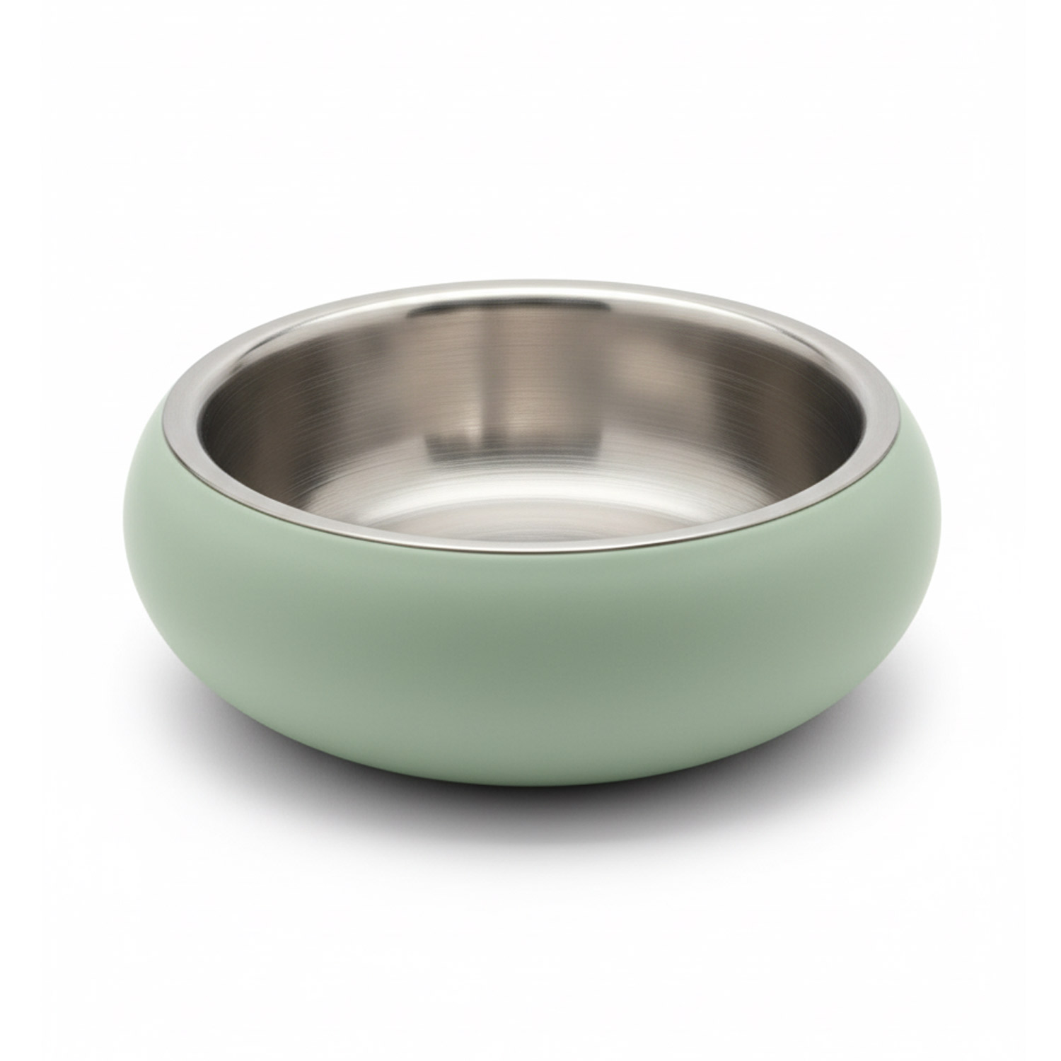 111 Double Wall Bowl Belly with Non-Slip Base - Jungle Green, 800 ml - Image 1