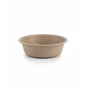 Premium Bowl Paw Embossed   Brown - 260 ML