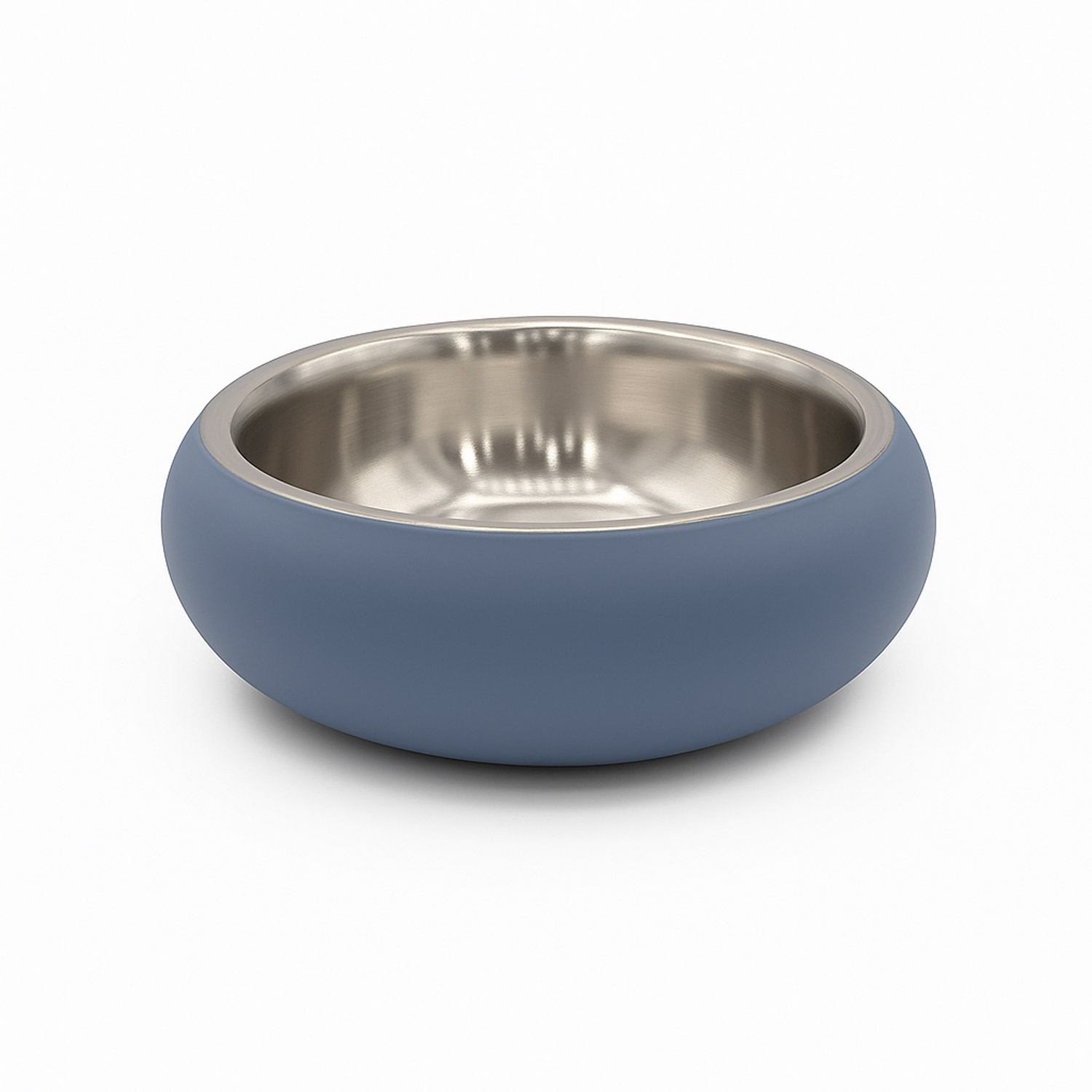 22 Double Wall Bowl Belly with Non-Slip Base - Light Blue, 800 ml - Image 1