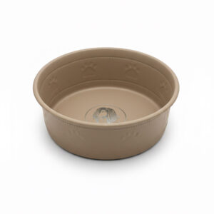 Premium Bowl Paw Embossed – Brown