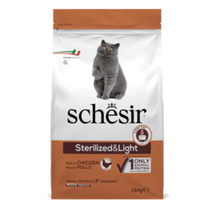 Schesir Cat Dry Food-Sterilized & Light-Chicken