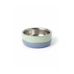 Saluki Stainless Steel Double Wall Dog Bowls Two Tone - 350 ML