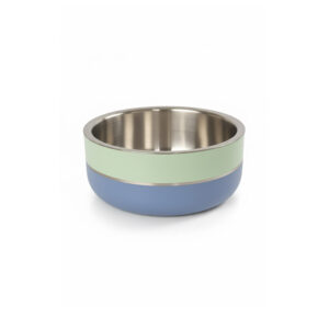 Saluki Stainless Steel Double Wall Dog Bowls Two Tone - 700 ML