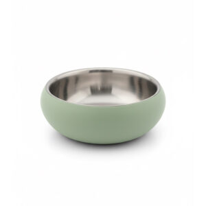 Double Wall Bowl Belly with Non-Slip Base - Jungle Green, 360 ml