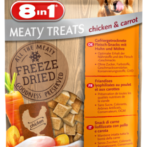 8in1 Meaty Treats Freeze Dried Chicken & Carrots 50 g