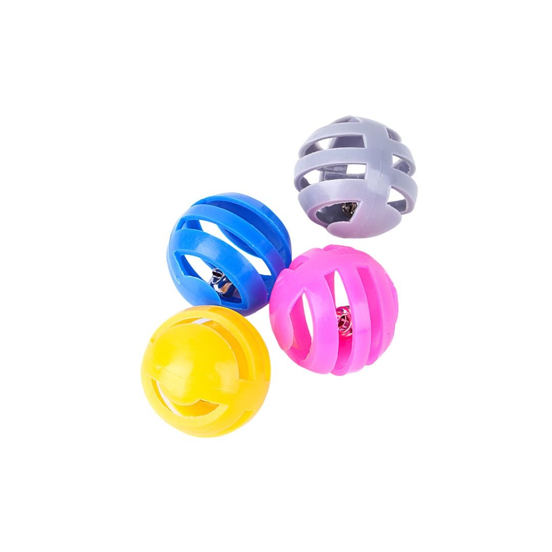 PB-84975.jpg PETBROO CAT BALLS 4 pcs/bag,4.5 CM - Image 1