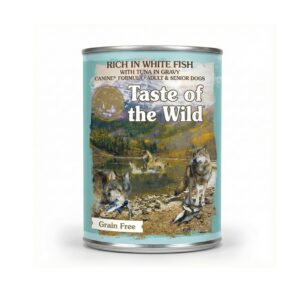 Taste of the Wild Rich in Gravy for Adult and Senior Dogs 390g - White Fish with Tuna