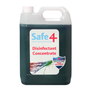Safe4 Concentrated Disinfectant Cleaner, Apple Scent, Enhanced Formula, 5 L