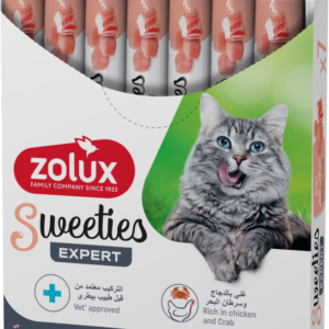 Sweeties Creamy Stick for Cats, Chicken Crab, 7 pcs/box