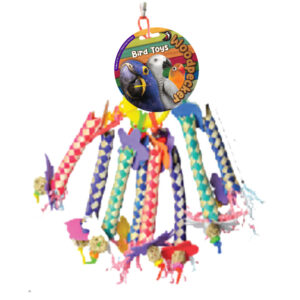 Woodpecker Bird Toy Jute Flute 33*23 Cm