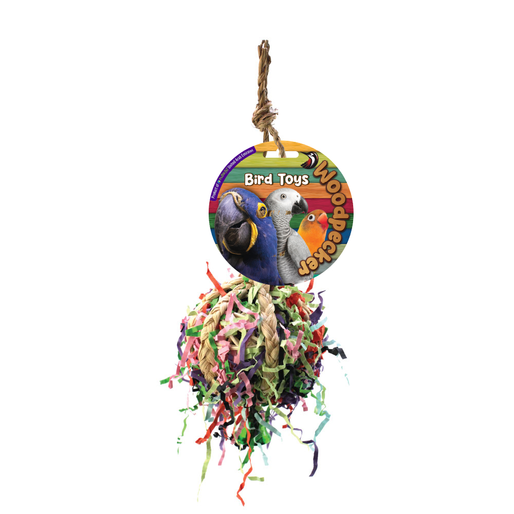 main-27.jpg Woodpecker Bird Toy Ball Confetti 23*8 Cm - Image 1