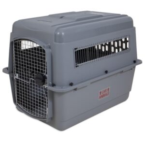 PETMATE SKY KENNEL VAULT DOOR 36" 50-70lbs ~ GRAY 36" x 25" x 27" (91.4 x 63.5 x 68.5 cm) (IATA APPROVED)