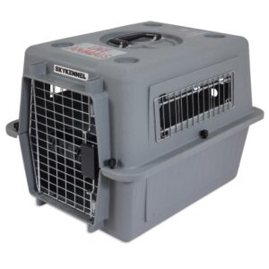 PETMATE SKY KENNEL 21" UP TO 15lbs ~ GRAY - 21" x 16" x 15" (53.3 x 40.6 x 38.1 cm) (IATA APPROVED)