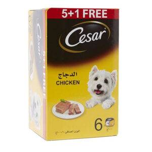 Cesar Chicken 5+1 FREE Promo Pack Wet Dog Food - 6X100G