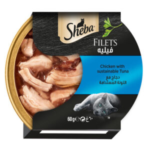 Sheba Filets Chicken & Tuna Wet Cat Food - 60G
