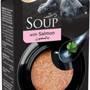 Sheba Soup with Salmon Wet Cat Food - 4X40G