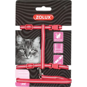 Cat Harness & Leash Kit Red