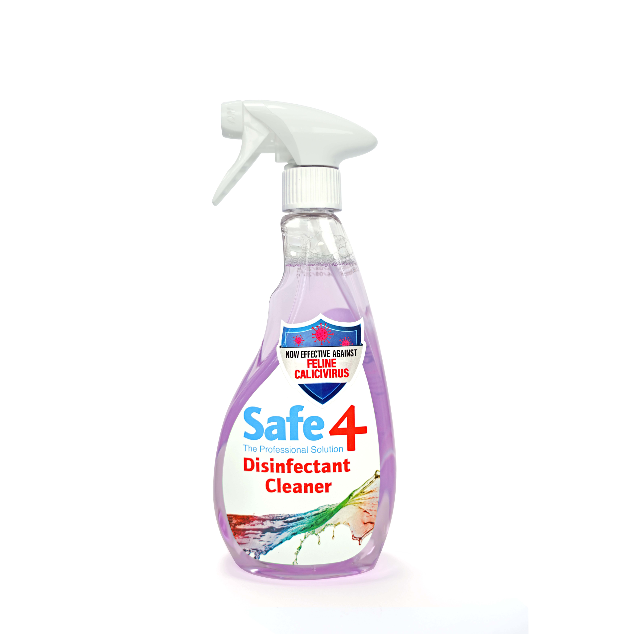 48841.png Safe4 Disinfectant Pre-Diluted Spray 1:10 Dilution, Lavender Scent, Enhanced Formula, 500 ml - Image 1