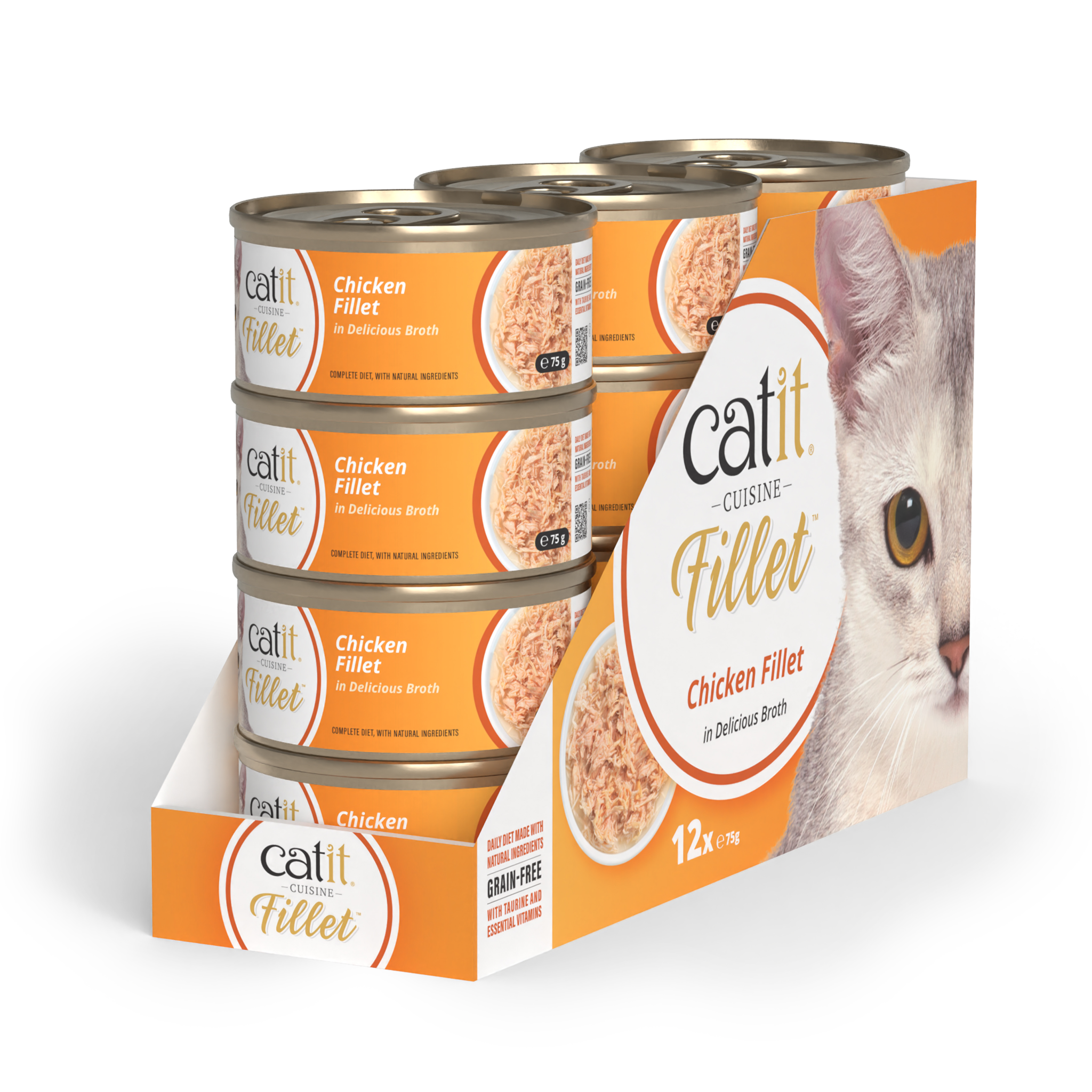 49479.png Catit Cuisine Chicken Fillet, 12 x 75 g - Image 1