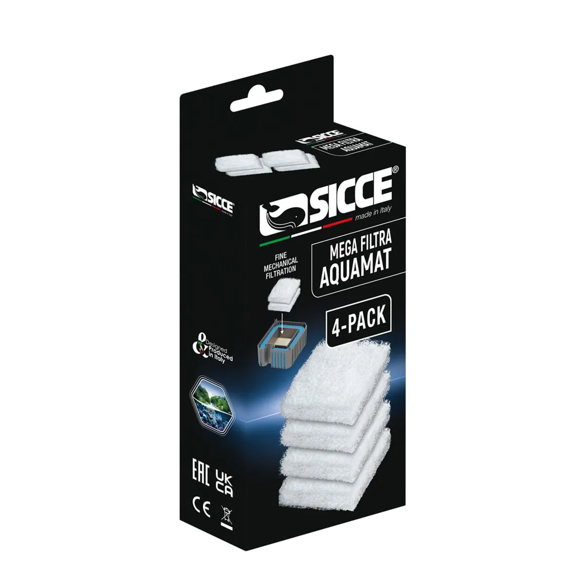 673349.png Mega Filtra Replacement Aquamat Wool Pads 4/pk - Image 1