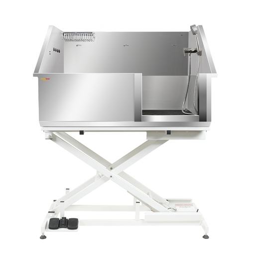 AL-111.jpg Shernbao Tub with Electric Lifting Base Deluxe Stainless Steel 127*73*106-176 - Image 1