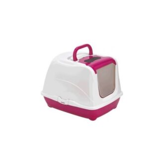 Moderna Flip Cat-Litter Box Large-50.2 x 38.8 x 37.7 cm-Pink