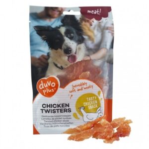 Duvo Dog Snack 80g[Flavor - Chicken, Options - Twisters]