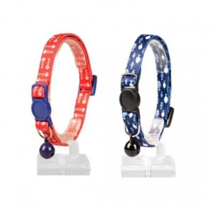 Duvo+ Cat Collar Fish Bones 3 Nylon Mixed Colors 20 - 30cm / 10mm[Dimension - 20-30cm x 10mm]