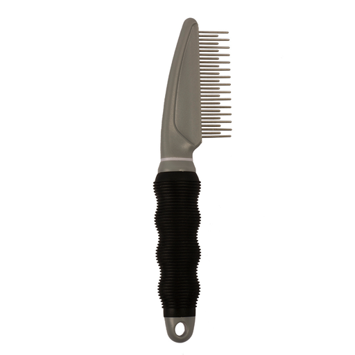 AL-17.png Duvo+ Detangling Comb 29 Pins - Double Black/Grey - Image 1