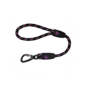 DOCO Reflective Traffic Rope Leash - Click & Lock Snap - 20 inch (Large)-DCROPE5020[Color - Pink]