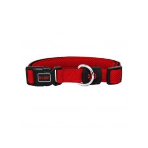 Doco Puffy Mesh Collar (DCA102)[Size - XS, Color - Maroon]