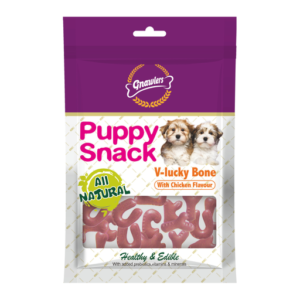 Gnawlers V-Lucky Bone Puppy Snack-Chicken 270g