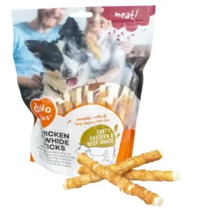 Duvo+ Meat Chicken & Rawhide Sticks Small 12.5cm - 400g
