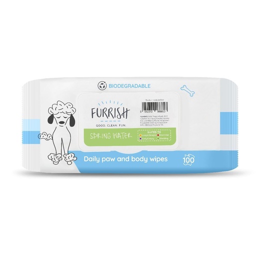 AL-304.jpg Furrish Daily Bath Wipes 100Pck – Spring Water - Image 1