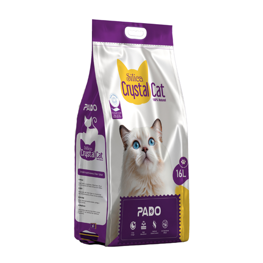 AL-37.png Pado Silica Crystal Cat Litter 16L With Pad Inside- Baby Powder - Image 1