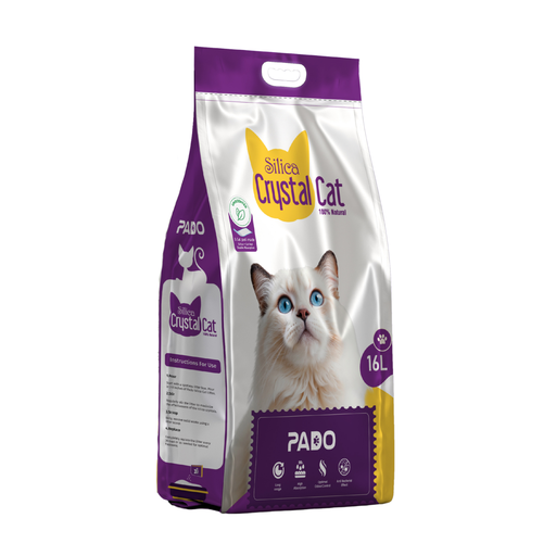 AL-39.png Pado Silica Crystal Cat Litter 16L With Pad Inside- Unscented - Image 1