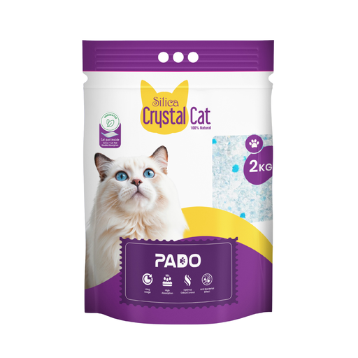 AL-42.png Pado Silica Crystal Cat Litter 2kg With Pad Inside -Unscented - Image 1
