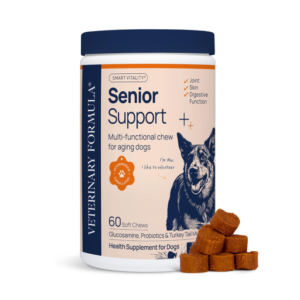 Synergy Labs Veterinary Formula Smart Vitality Senior Support Supplement For Dog  – 180g [Count - 60]