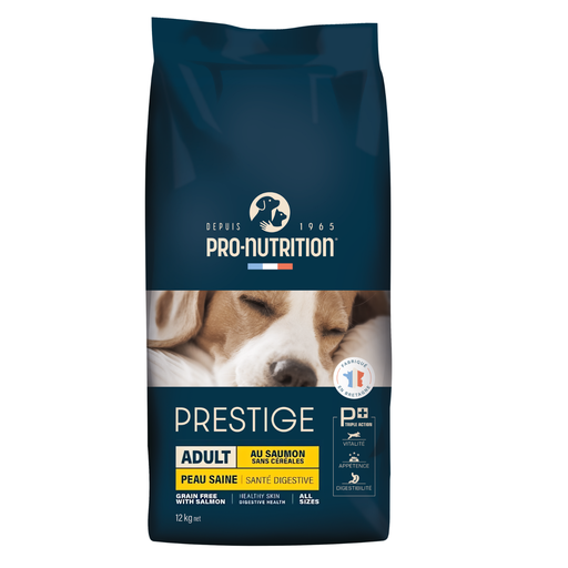 AL-446.png Pro Nutrition Prestige Adult Dog Food – All Sizes – Digestive Health – Salmon– GrainFree – 12kg - Image 1