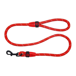 DOCO® Reflective Rope Leash With Plastic Encased Handle Loop Ver.9 Ø13mm x 180cm [Color - Red, Size-L]