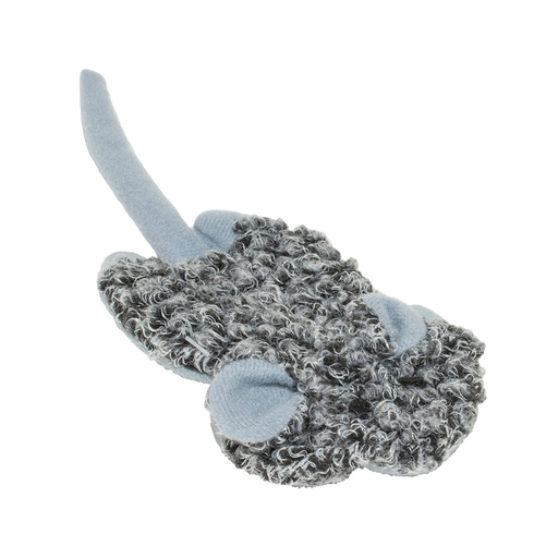 AL-47.png Duvo+ Cushy Crackle Mouse Grey - Cat Toy 18x8x2cm (Catnip Inside) - Image 1